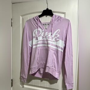 NWT VS PINK Victoria Secret light‎ purple lavender pullover sweatshirt L large